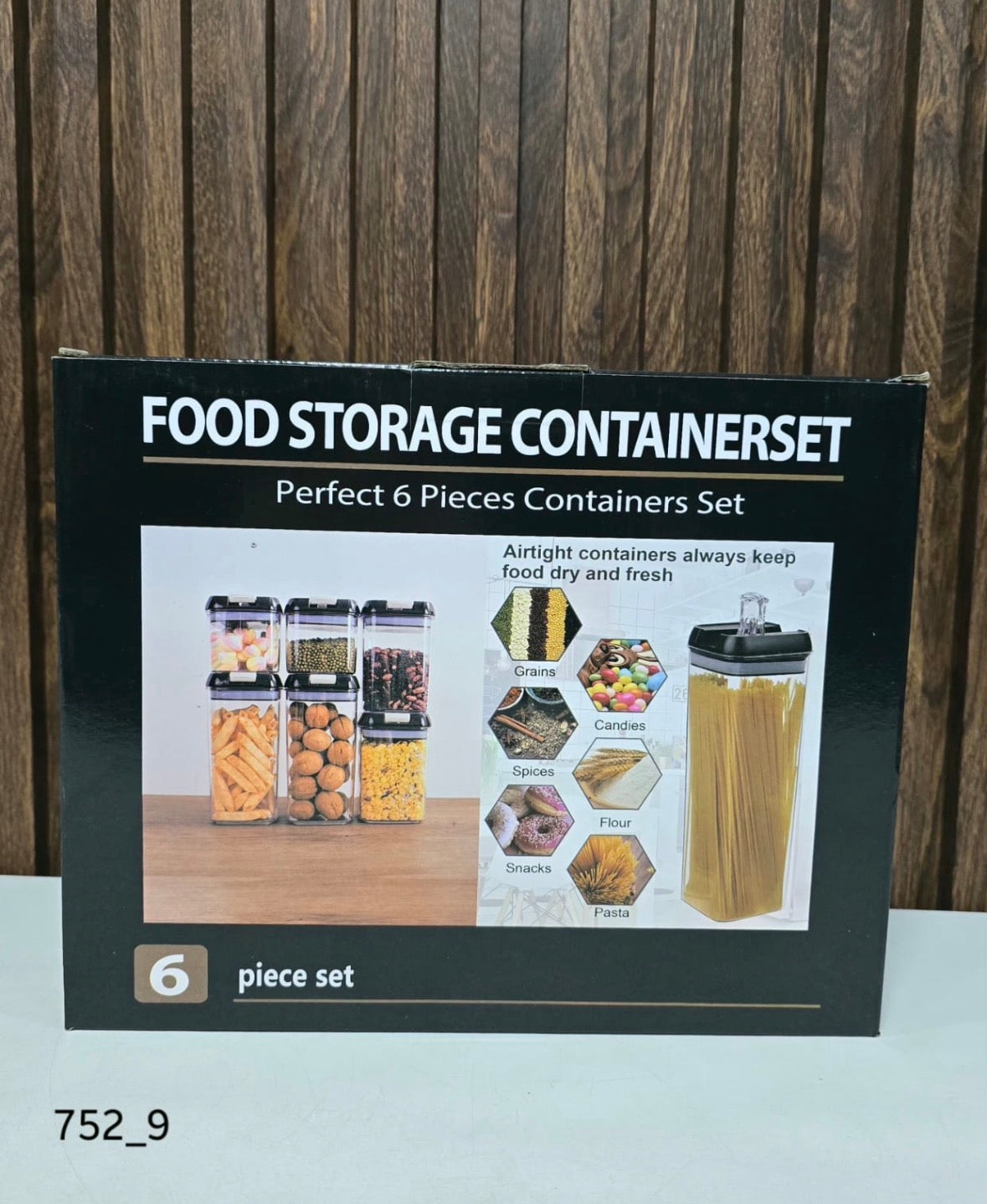 Food container 6 piece set