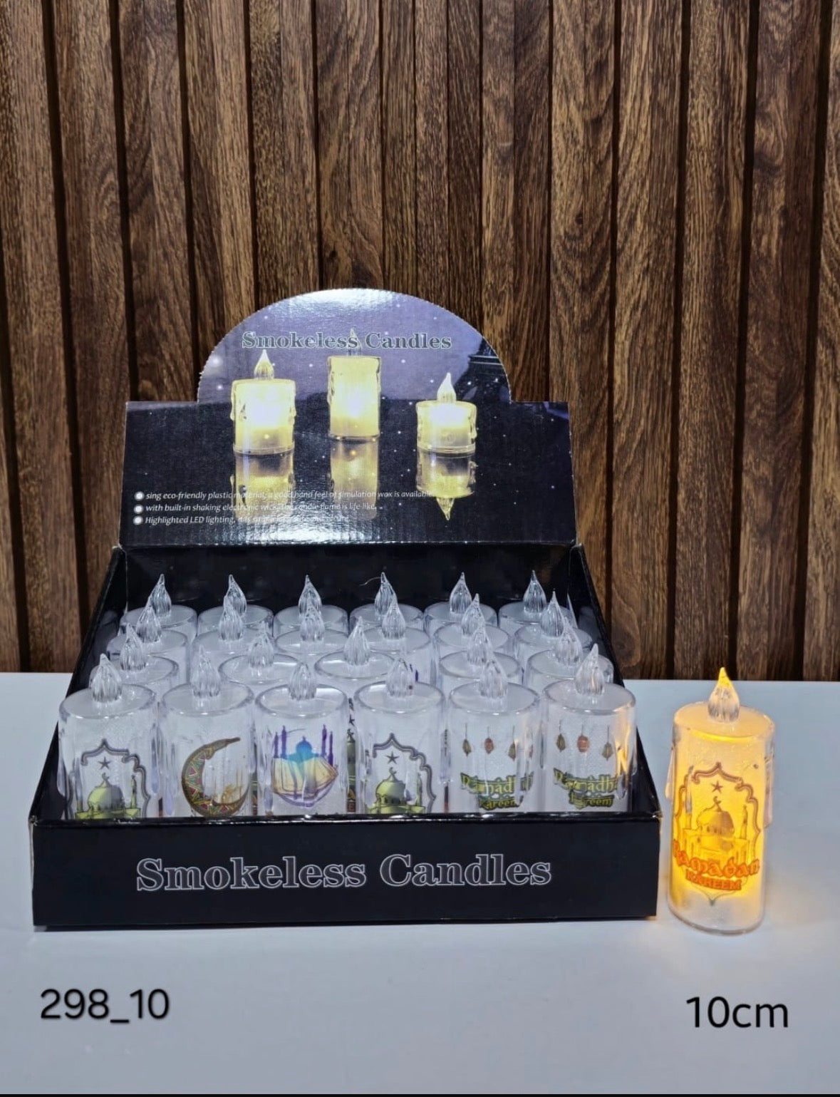 Smokeless candles 24 piece