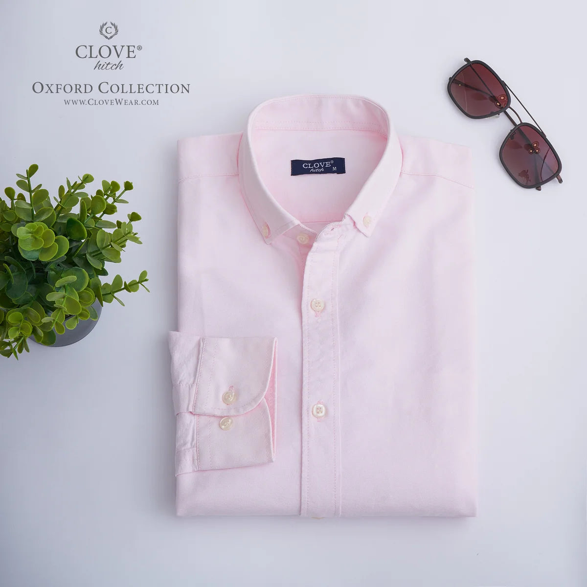 Oxford Cotton Shirt (No Pocket) - pink
