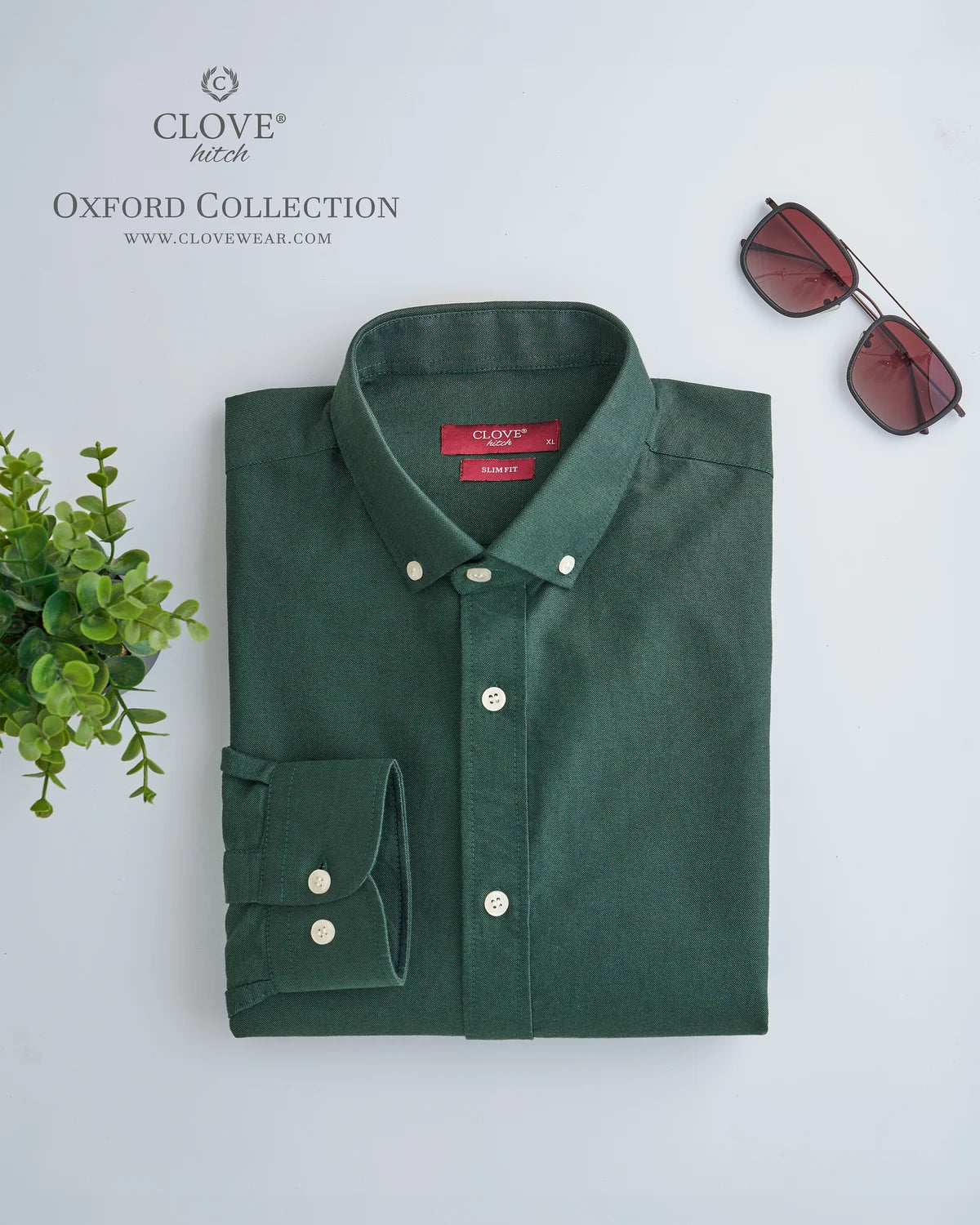 Oxford Cotton Shirt (No Pocket) - olive
