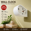 Double sided perch clock white