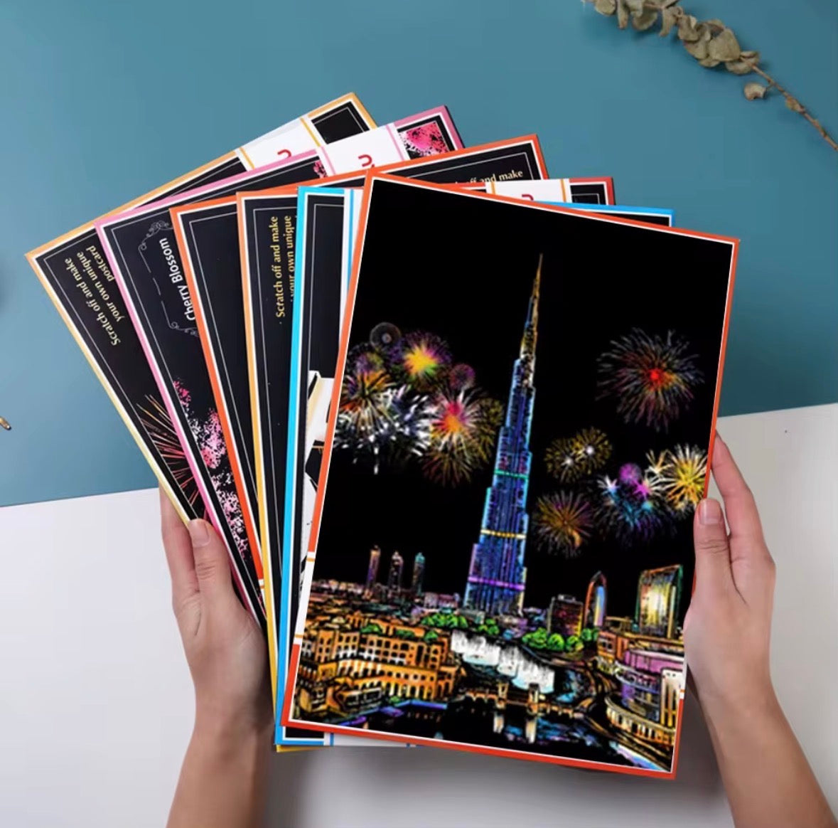 Scratch art painting (bundle of 5)