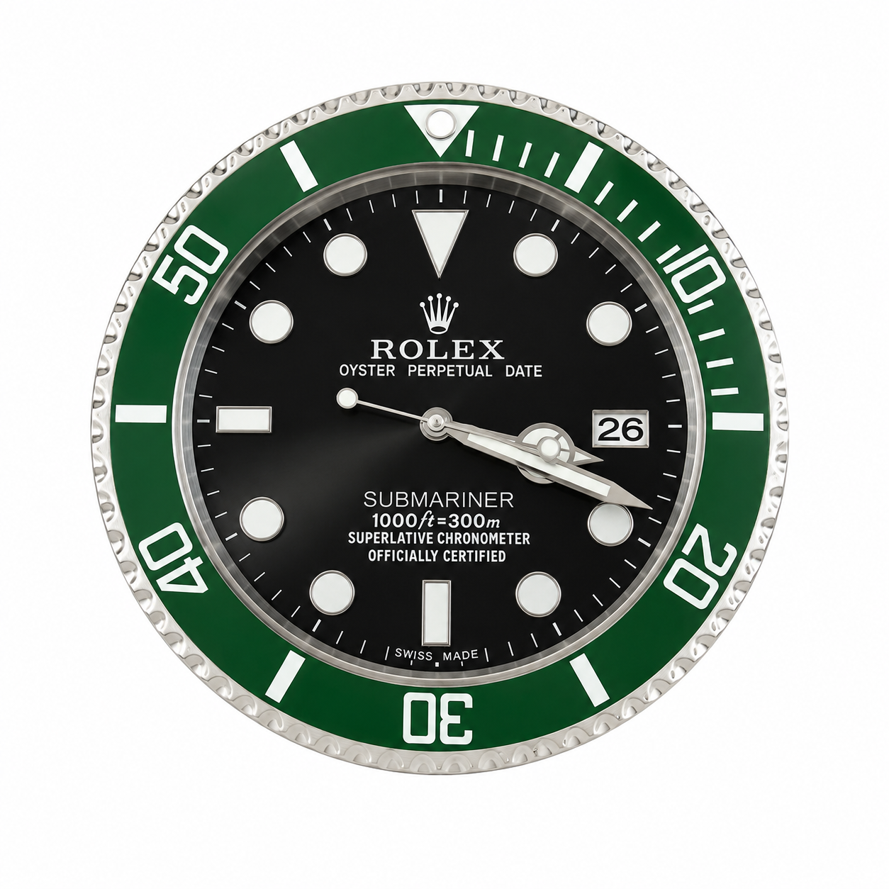 Rolex Submariner "Starbucks" style wall clock