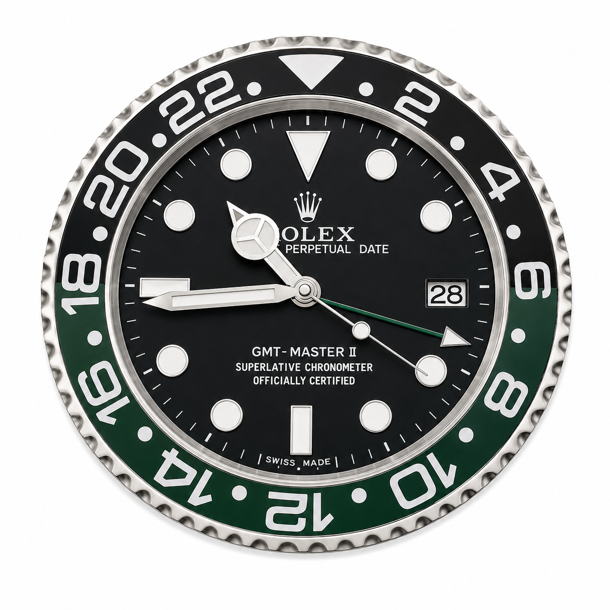 Rolex GMT-Master II "Sprite" wall clock
