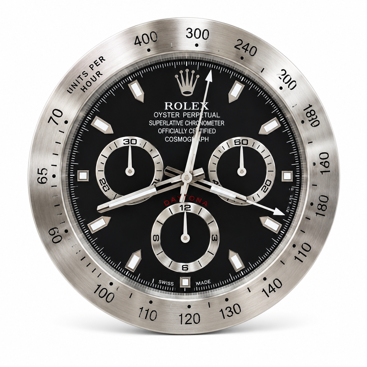 Rolex Cosmograph Daytona style wall clock