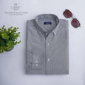 Oxford Cotton Shirt (No Pocket) -grey