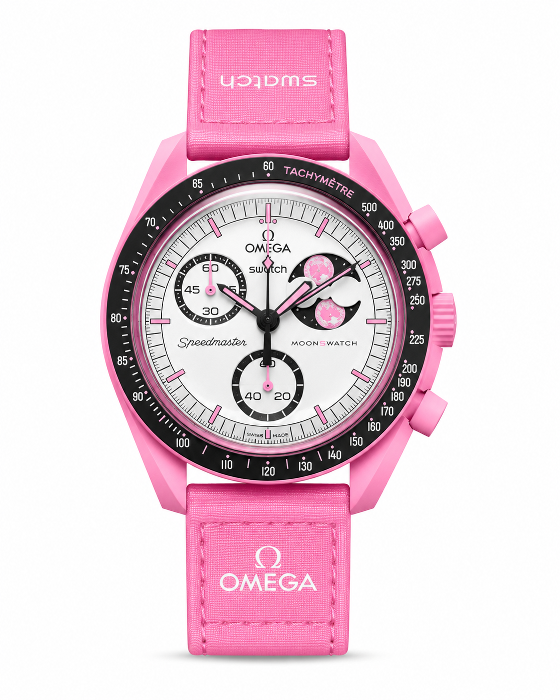 Speedmaster omega x swatch (pink,black)