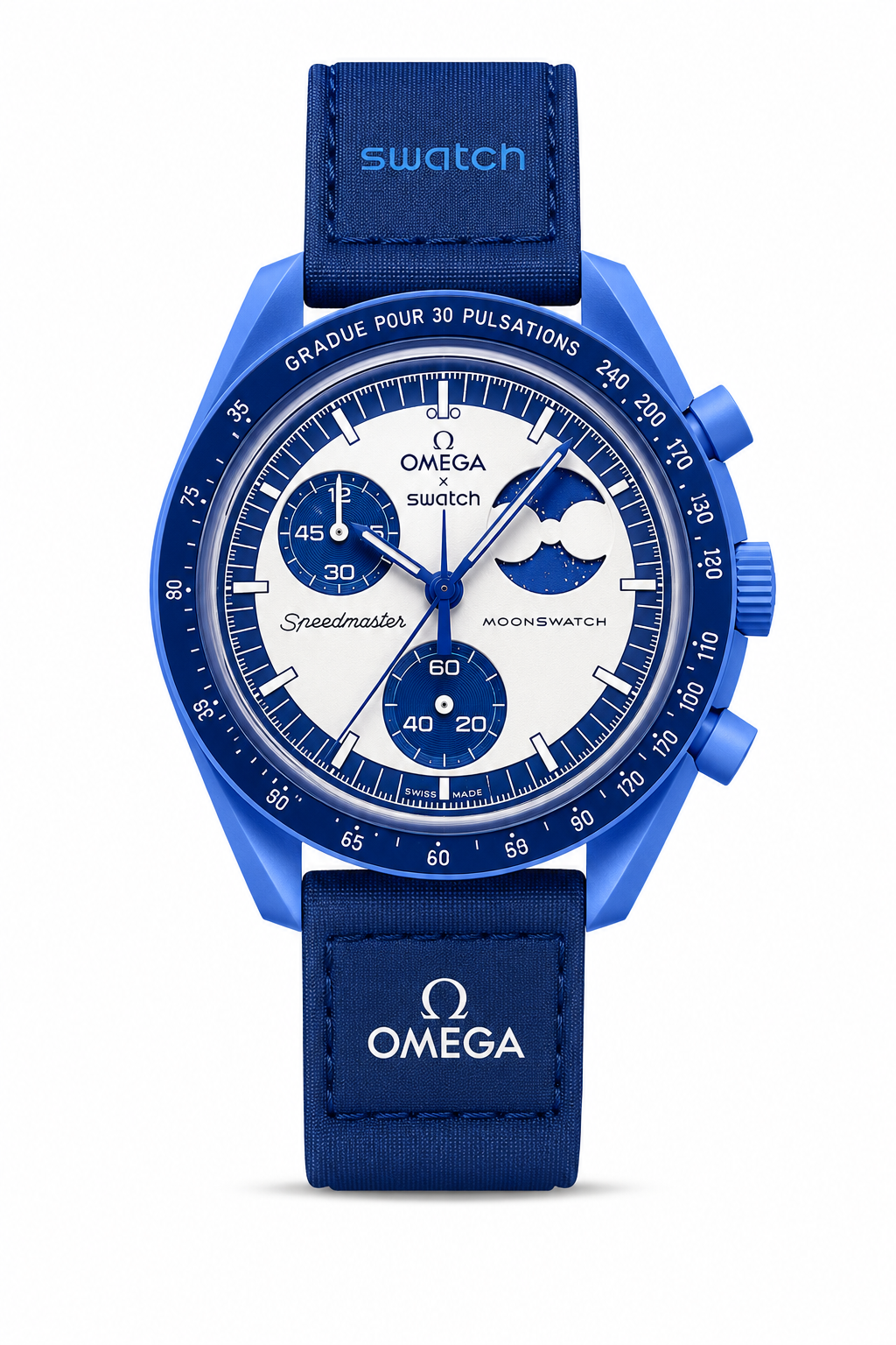 Speedmaster omega x swatch x moonphase (super blue)