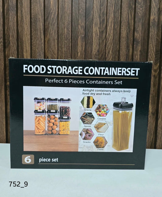 Food container 6 piece set