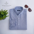 Oxford Cotton Shirt (No Pocket) -ocean blue