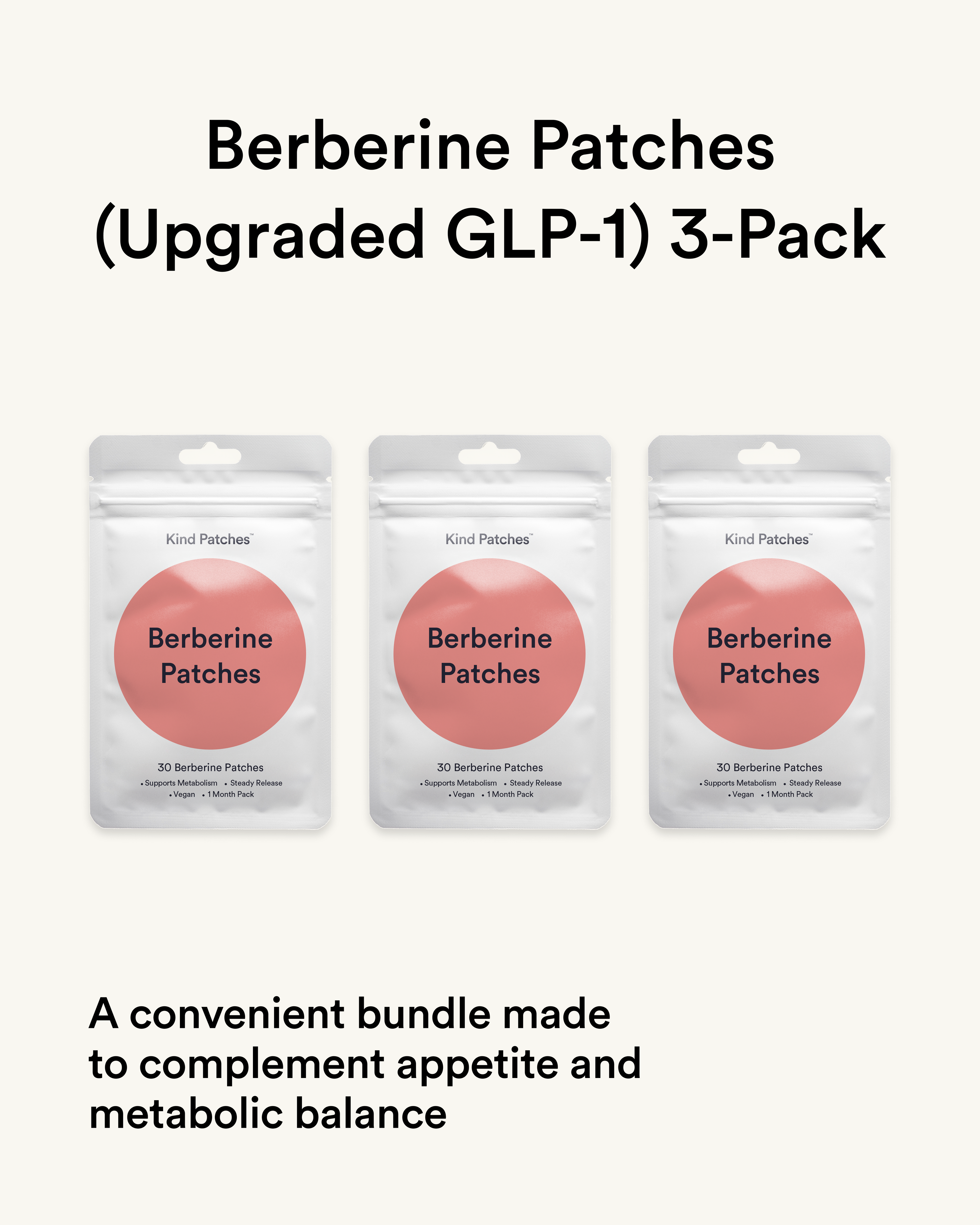 Berberine Patches (Upgraded GLP-1) 3-Pack