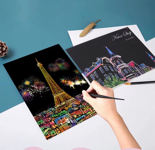 Scratch art painting (bundle of 5)