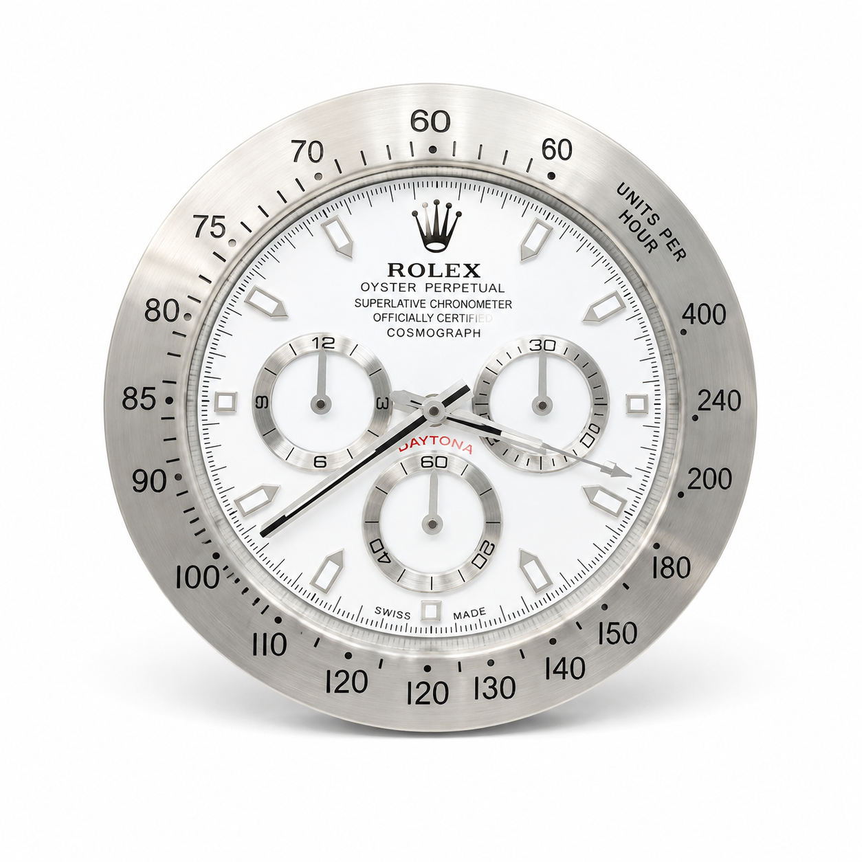 Rolex Cosmograph Daytona white style wall clock