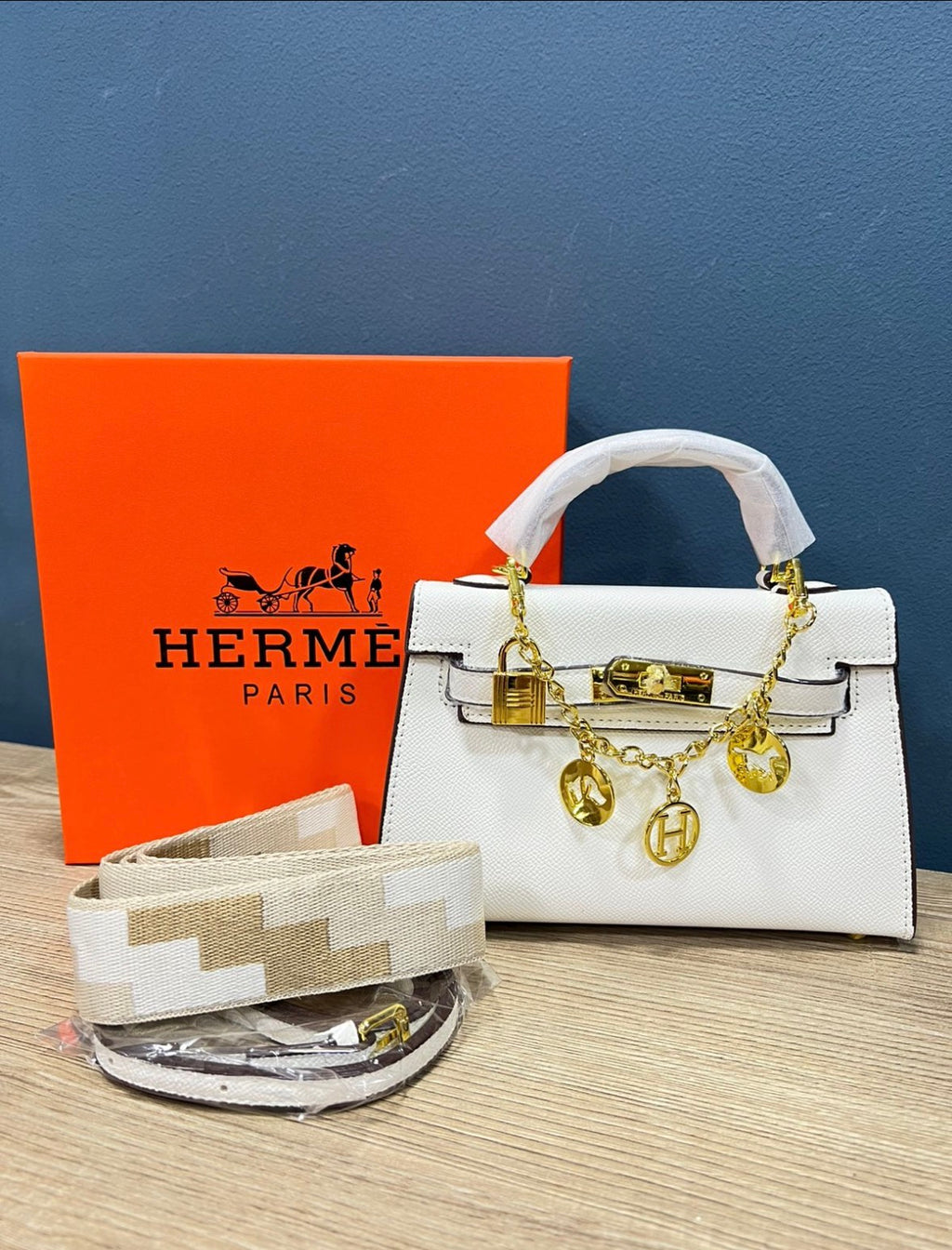 Hermes mini Kelly white AAA quality