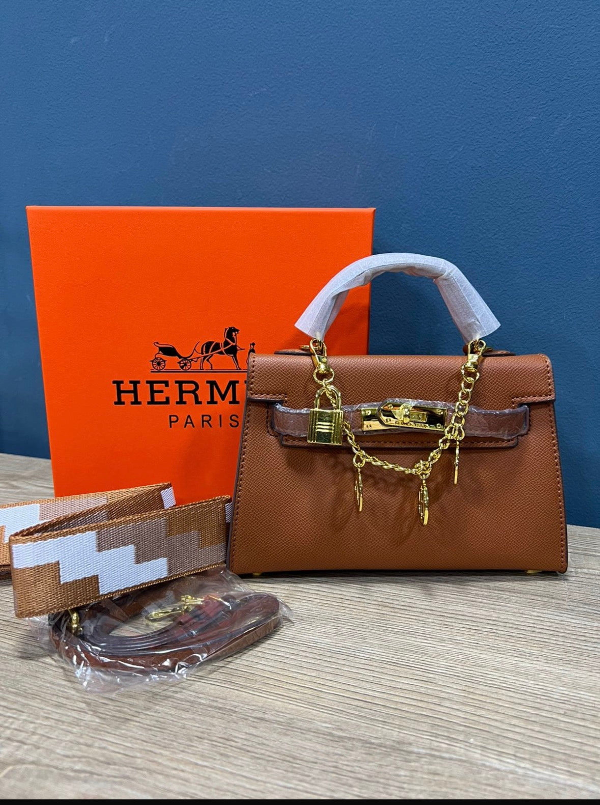 Hermes mini Kelly brown AAA quality