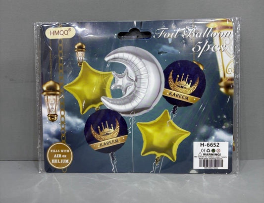5 pcs Ramadan helium balloon