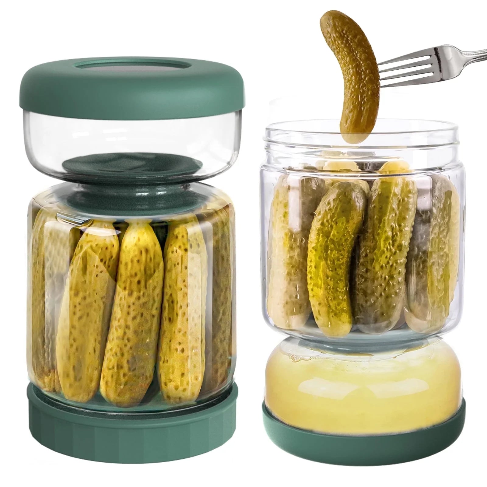Pickle flip jar
