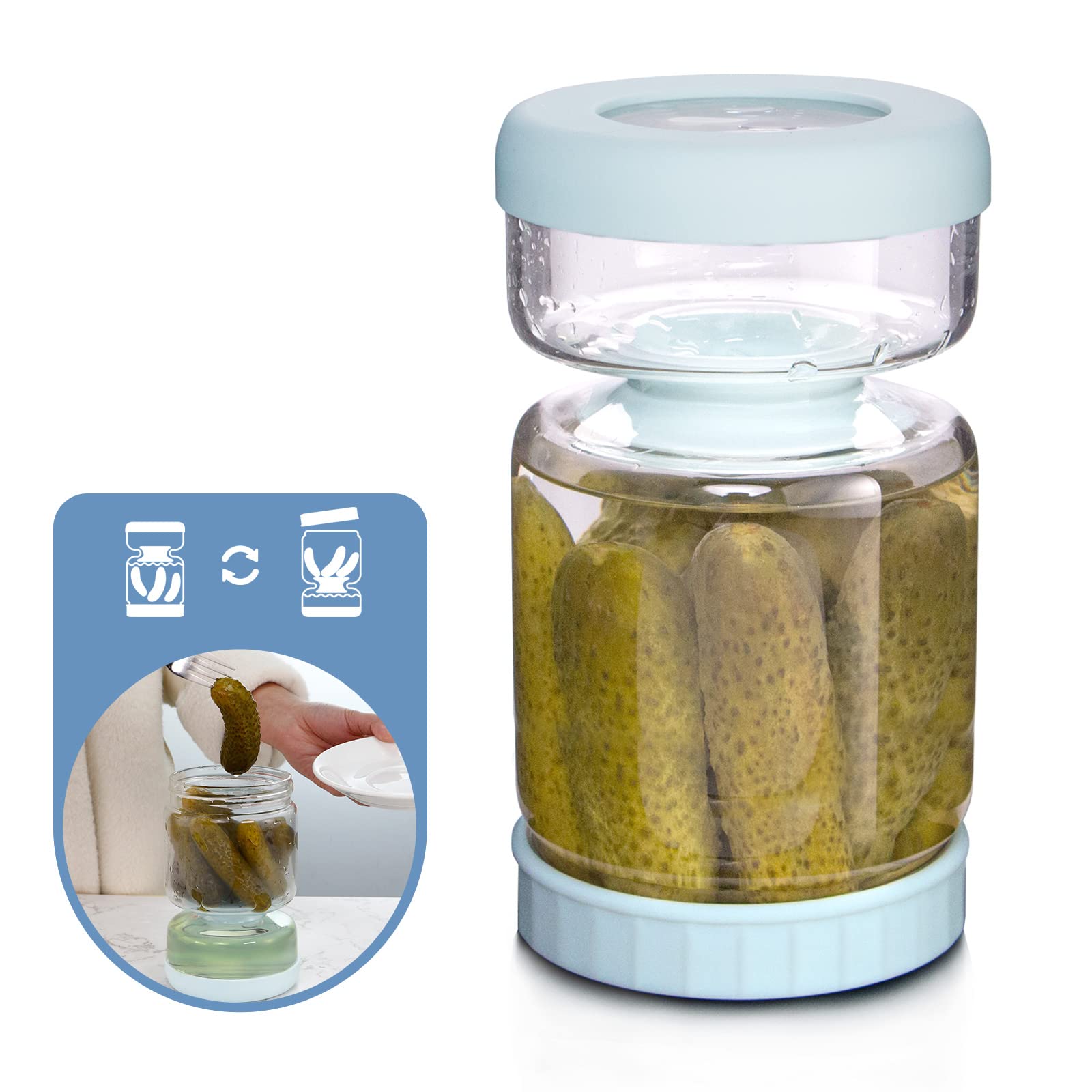 Pickle flip jar