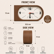 Double sided perch clock Brown